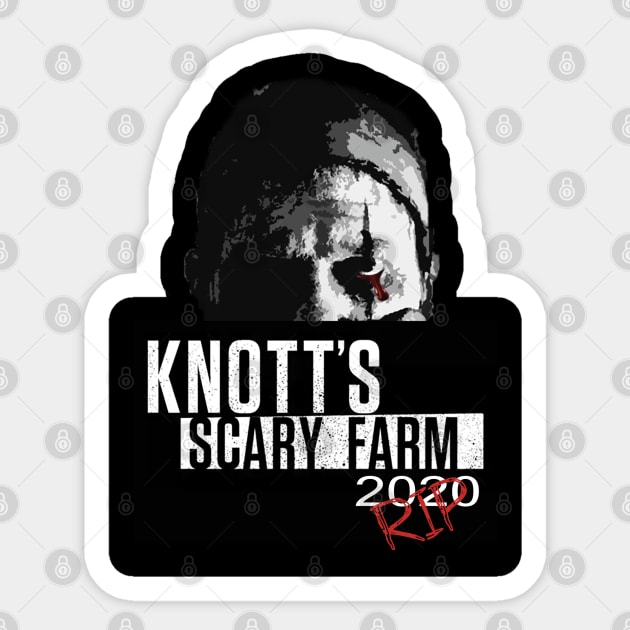 Knott's Scary Farm 2020 RIP Sticker by RadioGunk1